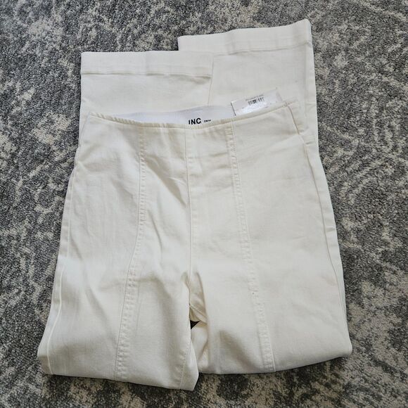International Concepts Women's White Crop Flare High-Rise Jeans Size 4 - Picture 4 of 4